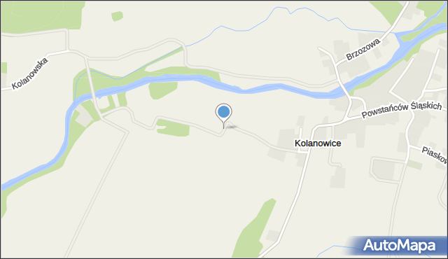 Kolanowice, Luboszycka, mapa Kolanowice