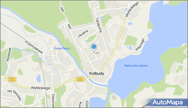Kolbudy, Łukowa, mapa Kolbudy