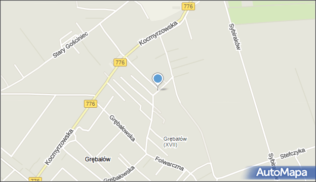 Kraków, Luborzycka, mapa Krakowa