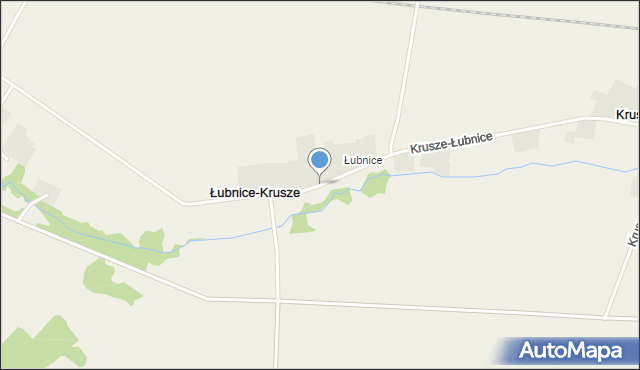 Krusze-Łubnice, Łubnice-Krusze, mapa Krusze-Łubnice