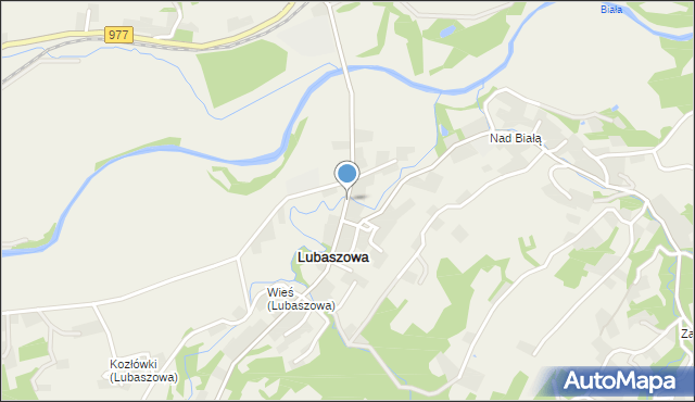 Lubaszowa, Lubaszowa, mapa Lubaszowa