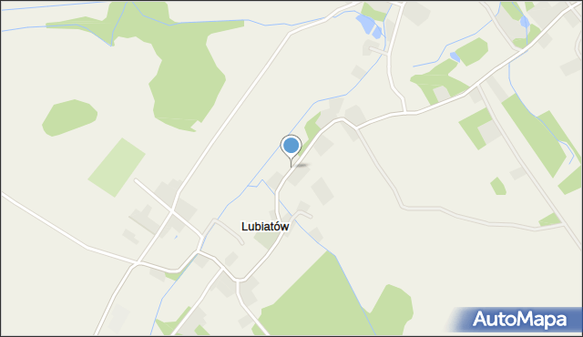 Lubiatów gmina Złotoryja, Lubiatów, mapa Lubiatów gmina Złotoryja