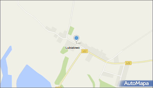 Lubiatowo gmina Przelewice, Lubiatowo, mapa Lubiatowo gmina Przelewice