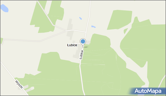 Łubice, Łubice, mapa Łubice