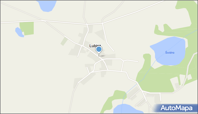 Lubicz gmina Widuchowa, Lubicz, mapa Lubicz gmina Widuchowa