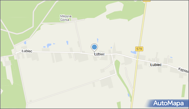 Łubiec, Łubiec, mapa Łubiec