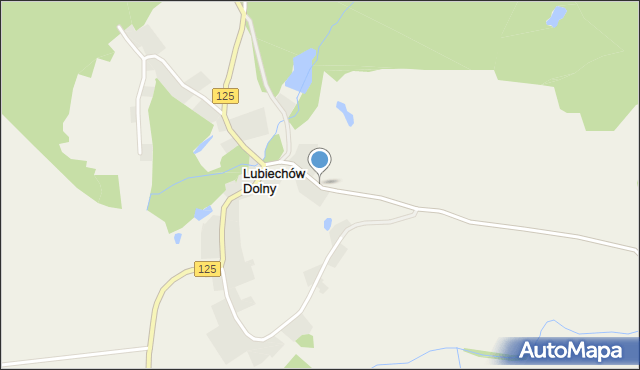 Lubiechów Dolny, Lubiechów Dolny, mapa Lubiechów Dolny