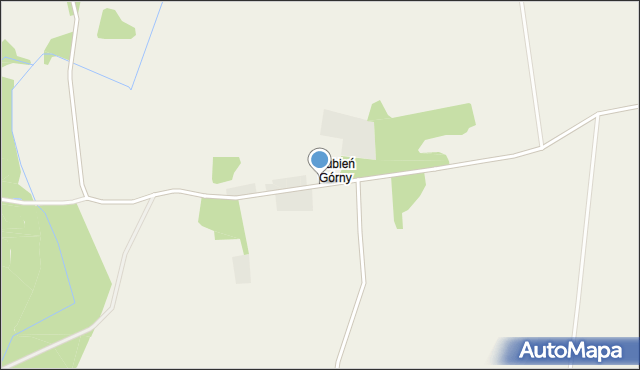 Lubień Górny, Lubień Górny, mapa Lubień Górny