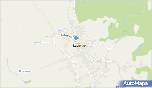 Łubienko, Łubienko, mapa Łubienko