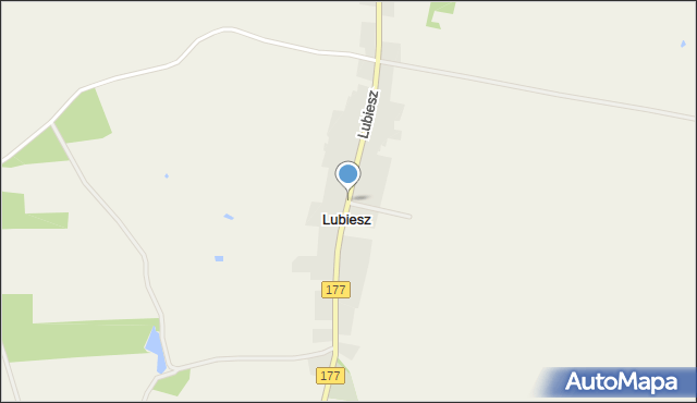 Lubiesz gmina Tuczno, Lubiesz, mapa Lubiesz gmina Tuczno