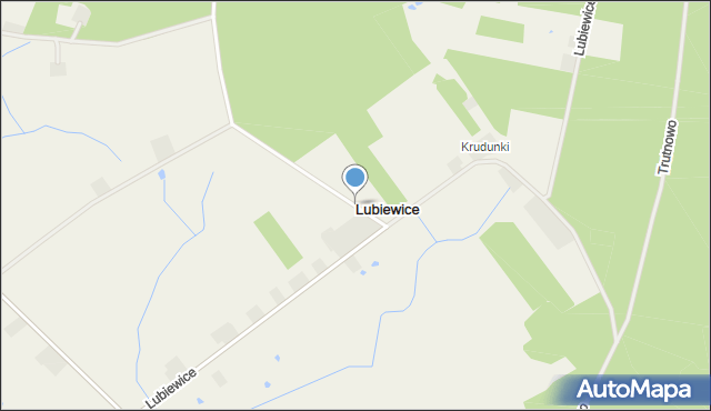 Lubiewice gmina Lubiewo, Lubiewice, mapa Lubiewice gmina Lubiewo