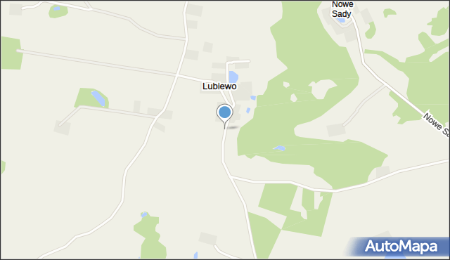 Lubiewo gmina Mikołajki, Lubiewo, mapa Lubiewo gmina Mikołajki