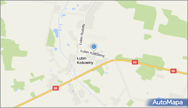 Łubin Kościelny, Łubin Kościelny, mapa Łubin Kościelny