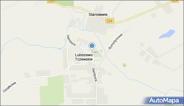 Lubiszewo Tczewskie, Lubińskiego, ks., mapa Lubiszewo Tczewskie