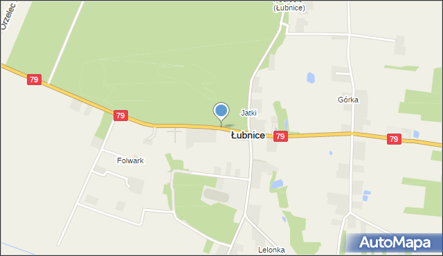 Łubnice powiat staszowski, Łubnice, mapa Łubnice powiat staszowski