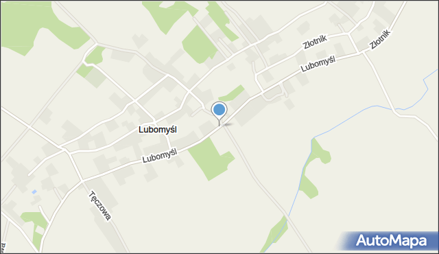 Lubomyśl, Lubomyśl, mapa Lubomyśl