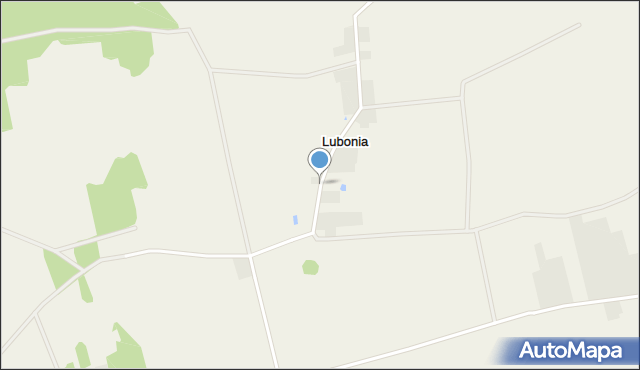 Lubonia gmina Grabica, Lubonia, mapa Lubonia gmina Grabica