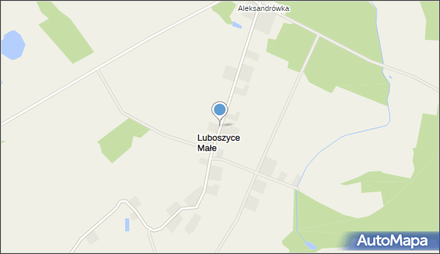 Luboszyce Małe, Luboszyce Małe, mapa Luboszyce Małe