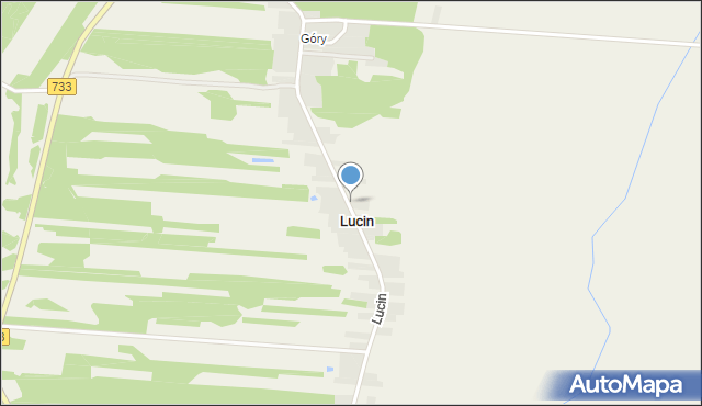 Lucin gmina Tczów, Lucin, mapa Lucin gmina Tczów