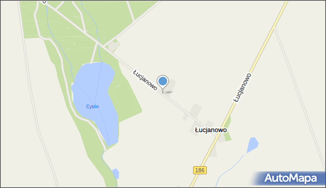 Łucjanowo, Łucjanowo, mapa Łucjanowo