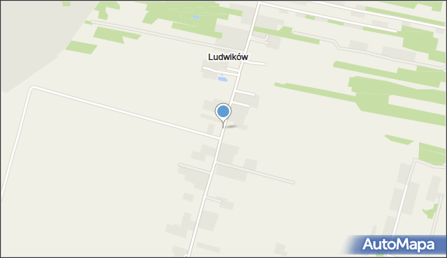 Ludwików gmina Skierniewice, Ludwików, mapa Ludwików gmina Skierniewice