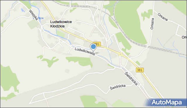 Ludwikowice Kłodzkie, Ludwikowska, mapa Ludwikowice Kłodzkie