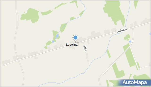 Ludwina gmina Pleszew, Ludwina, mapa Ludwina gmina Pleszew