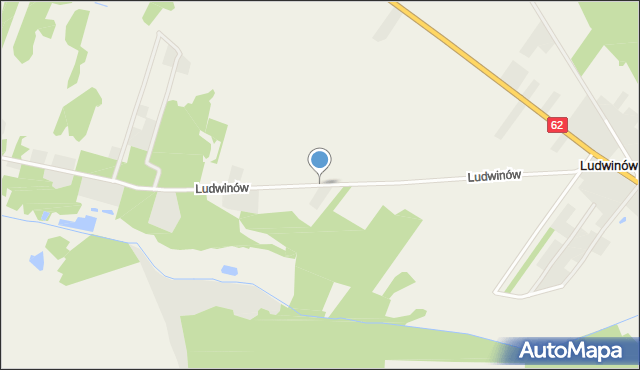 Ludwinów gmina Liw, Ludwinów, mapa Ludwinów gmina Liw