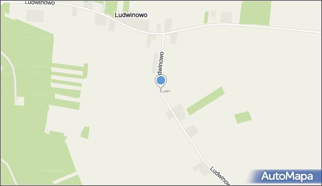 Ludwinowo gmina Goworowo, Ludwinowo, mapa Ludwinowo gmina Goworowo