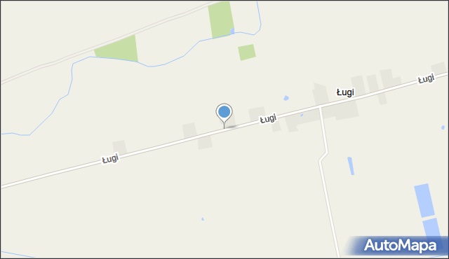 Ługi gmina Zakrzewo, Ługi, mapa Ługi gmina Zakrzewo
