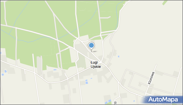 Ługi Ujskie, Ługi Ujskie, mapa Ługi Ujskie