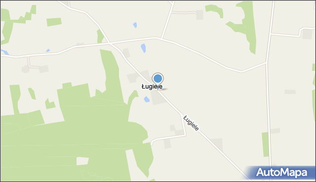 Ługiele, Ługiele, mapa Ługiele