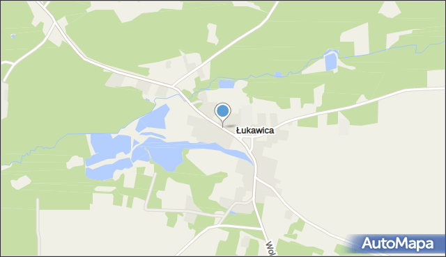 Łukawica gmina Narol, Łukawica, mapa Łukawica gmina Narol