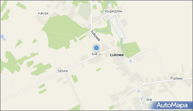 Łukowa gmina Chęciny, Łukowa, mapa Łukowa gmina Chęciny