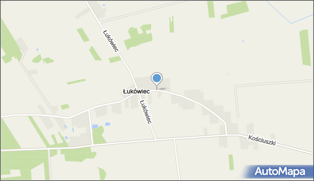 Łukówiec gmina Parysów, Łukówiec, mapa Łukówiec gmina Parysów