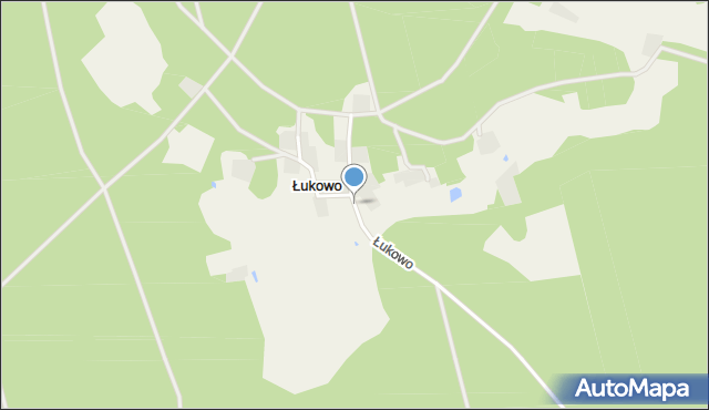 Łukowo gmina Czersk, Łukowo, mapa Łukowo gmina Czersk