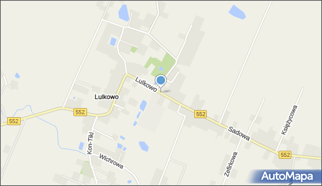Lulkowo gmina Łysomice, Lulkowo, mapa Lulkowo gmina Łysomice