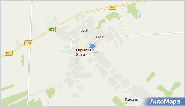 Łupianka Stara, Łupianka Stara, mapa Łupianka Stara