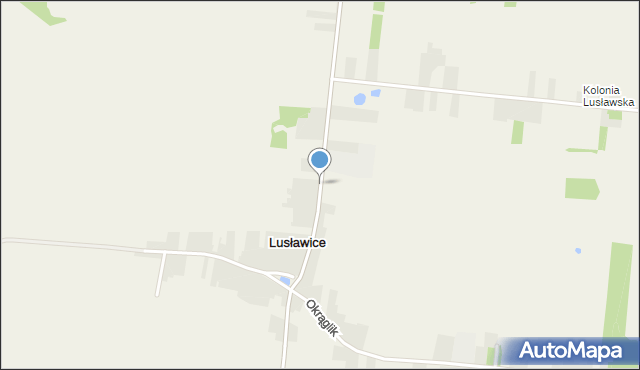 Lusławice gmina Janów, Lusławice, mapa Lusławice gmina Janów