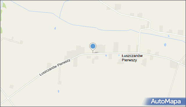 Łuszczanów Pierwszy, Łuszczanów Pierwszy, mapa Łuszczanów Pierwszy