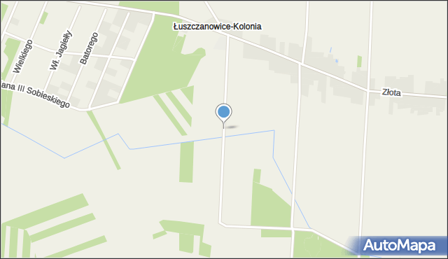 Łuszczanowice-Kolonia, Łuszczanowice-Kolonia, mapa Łuszczanowice-Kolonia