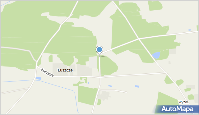 Łuszcze, Łuszcze, mapa Łuszcze