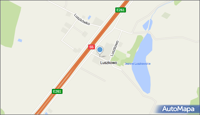 Luszkowo, Luszkowo, mapa Luszkowo