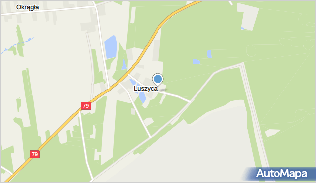 Luszyca, Luszyca, mapa Luszyca