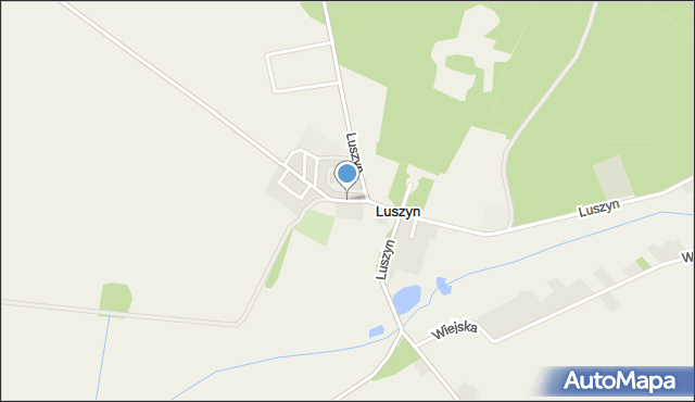 Luszyn, Luszyn PGR, mapa Luszyn
