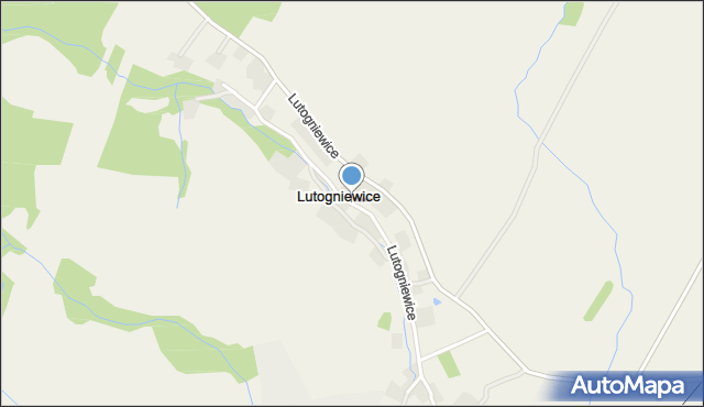 Lutogniewice, Lutogniewice, mapa Lutogniewice