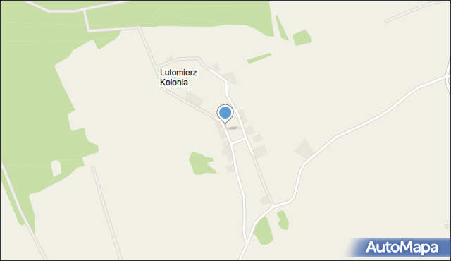 Lutomierz Kolonia, Lutomierz Kolonia, mapa Lutomierz Kolonia