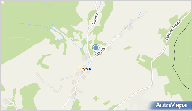 Lutynia gmina Lądek-Zdrój, Lutynia, mapa Lutynia gmina Lądek-Zdrój