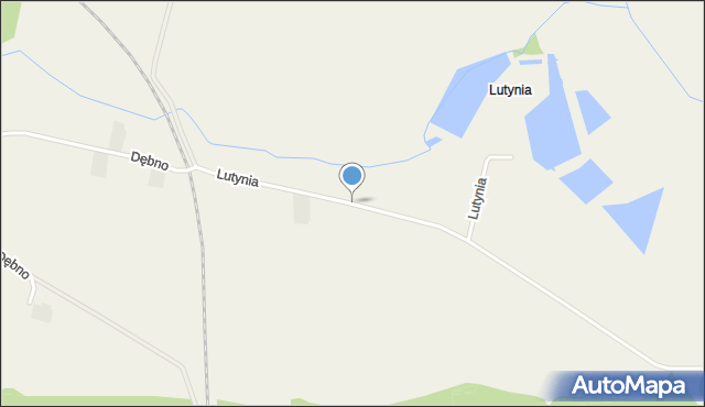 Lutynia gmina Nowe Miasto nad Wartą, Lutynia, mapa Lutynia gmina Nowe Miasto nad Wartą