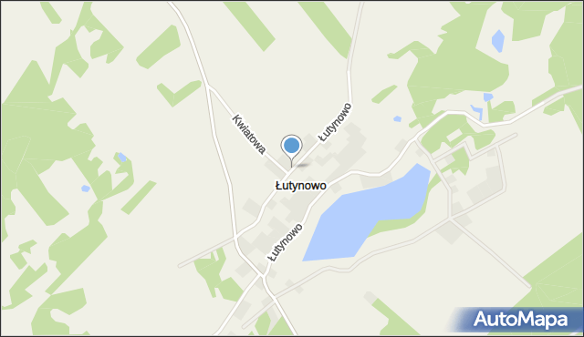 Łutynowo, Łutynowo, mapa Łutynowo